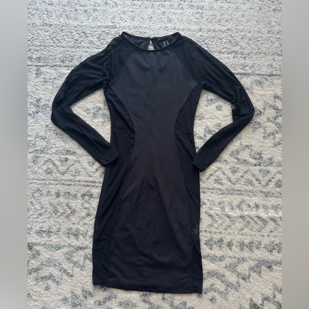 Forever 21 Black Long Sleeve Dress